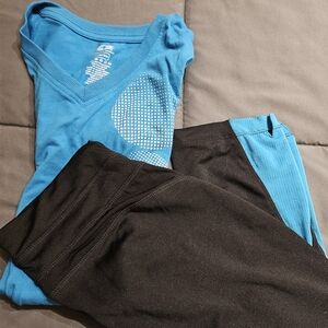 Women's Athletic Set. T-shirt and Pants